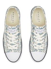Radley London Cream Canvas Lo Trainers - Image 2 of 4
