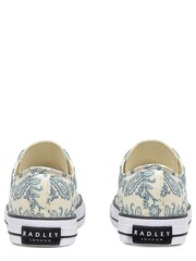 Radley London Cream Canvas Lo Trainers - Image 3 of 4