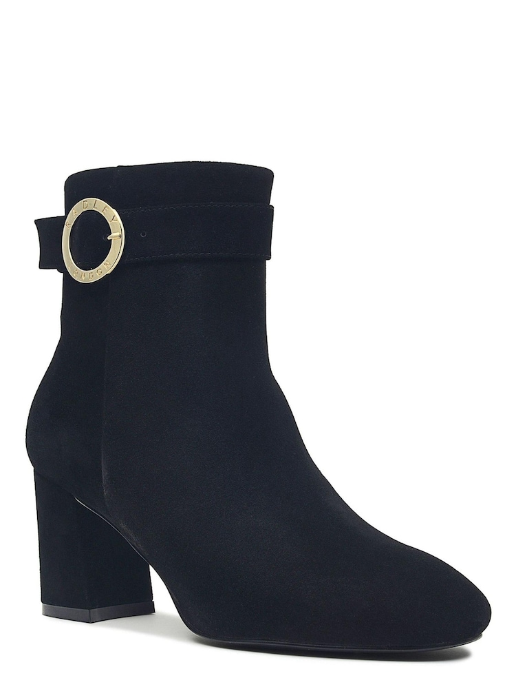 Radley London Black Anchor Mews Block Heel Boots - Image 2 of 5
