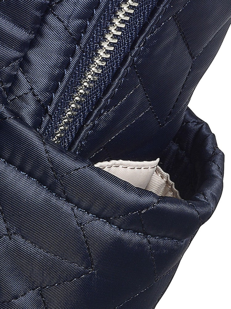 Radley London Ink Blue Finsbury Park Quilt Backpack - Image 4 of 4 Radley London Ink Blue Finsbury Park Quilt Backpack - Image 4 of 4