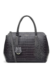 Radley London Thunder Grey Liverpool Street 2.0 Faux Croc Grab Bag - Image 1 of 4