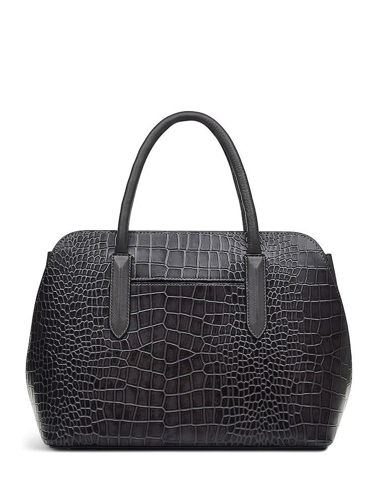 Radley London Thunder Grey Liverpool Street 2.0 Faux Croc Grab Bag - Image 2 of 4