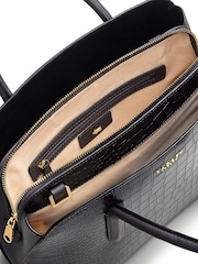 Radley London Thunder Grey Liverpool Street 2.0 Faux Croc Grab Bag - Image 3 of 4