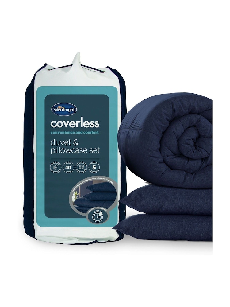 Silentnight White Coverless Duvet and Pillowcase Set - Image 2 of 10