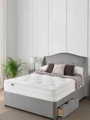Silentnight Grey 1400 Mirapocket Mattress and 2 Drawer Divan Base Bed Set - Image 1 of 2