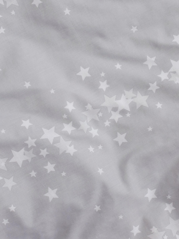 Grey Star Pom Pom Duvet Cover And Pillowcase Set - Image 5 of 5