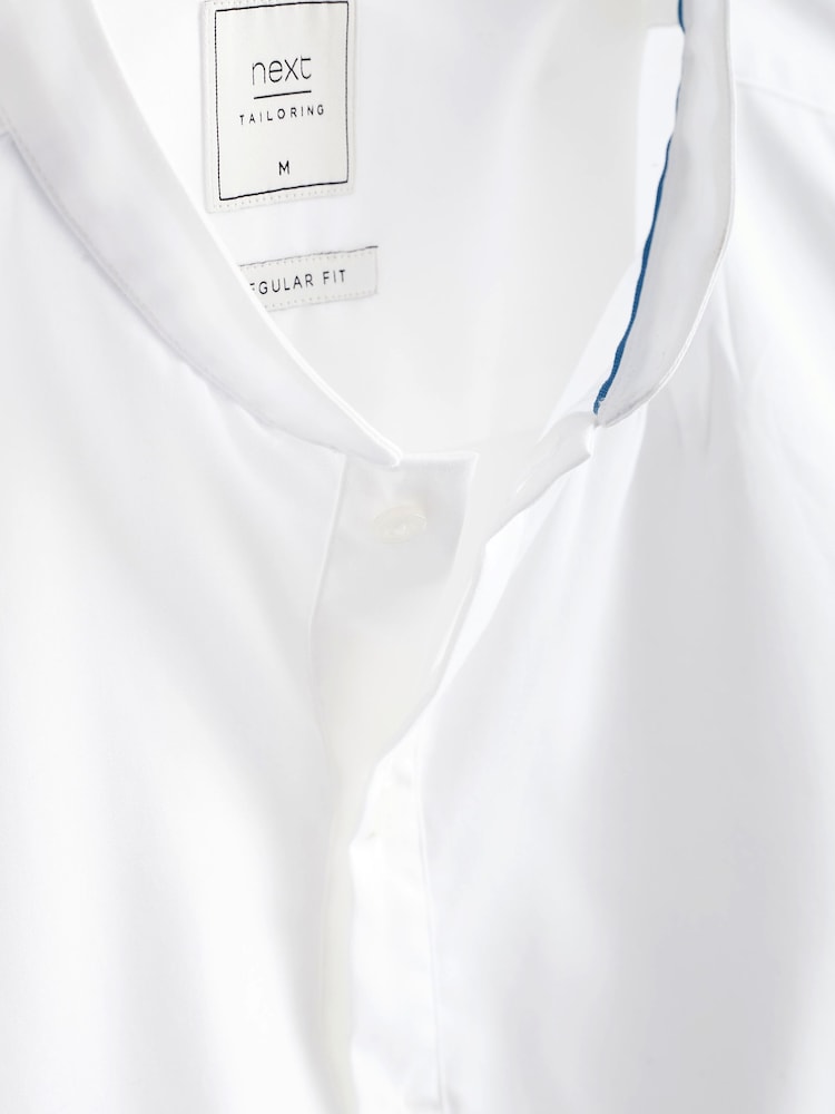 White Regular Fit 100% Cotton Round Neck Kurta - Image 8 of 8