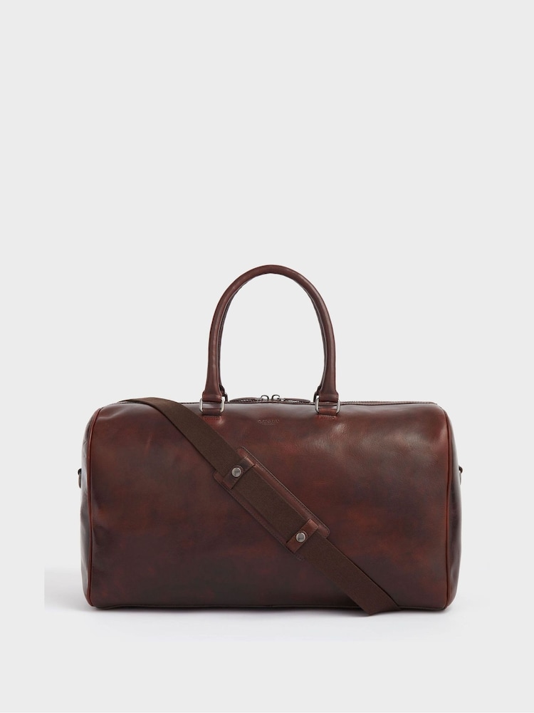 OSPREY LONDON The Carter Leather Weekend Holdall Bag - Image 1 of 5