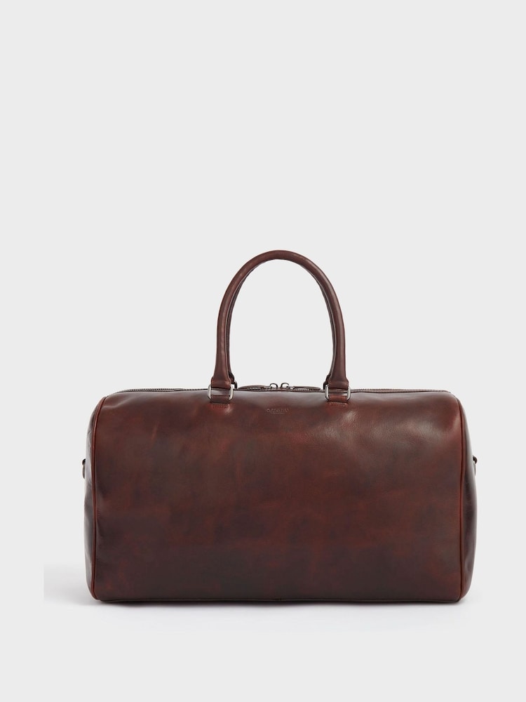 OSPREY LONDON The Carter Leather Weekend Holdall Bag - Image 2 of 5