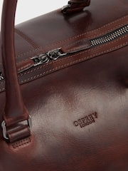 OSPREY LONDON The Carter Leather Weekend Holdall Bag - Image 5 of 5
