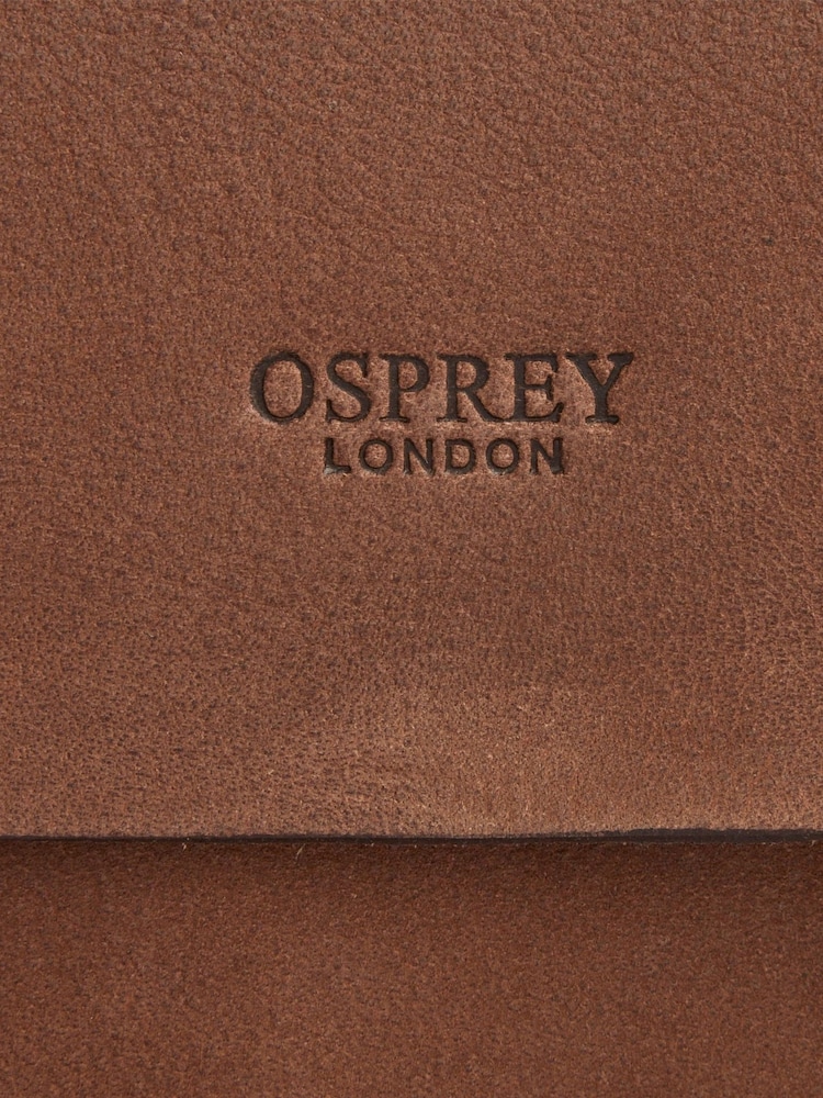 OSPREY LONDON Chocolate Brown The Large Clayton Leather Satchel Bag - Image 6 of 6