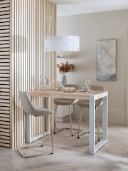White Jefferson Solid Wood Pine 4 Seater Bar Dining Table - Image 1 of 7