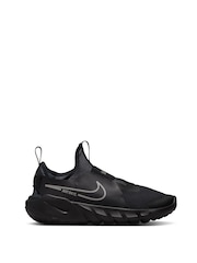 Nike Black/Silver Flex Runner Youth Trainers - Image 1 of 10