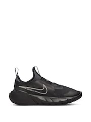 Nike Black/Silver Flex Runner Youth Trainers - Image 3 of 10