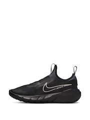 Nike Black/Silver Flex Runner Youth Trainers - Image 4 of 10
