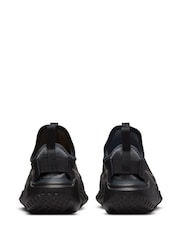 Nike Black/Silver Flex Runner Youth Trainers - Image 7 of 10