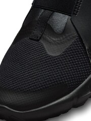 Nike Black/Silver Flex Runner Youth Trainers - Image 9 of 10