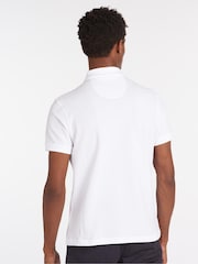 Barbour® White 100% Cotton Sports Polo Shirt - Image 3 of 8