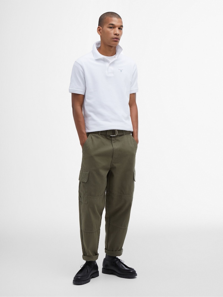 Barbour® White Sports Polo Shirt - Image 2 of 7 Barbour® White Sports Polo Shirt - Image 2 of 7