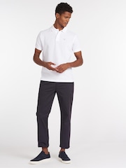 Barbour® White 100% Cotton Sports Polo Shirt - Image 4 of 8
