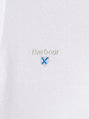 Barbour® White 100% Cotton Sports Polo Shirt - Image 7 of 8