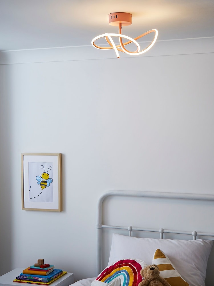 glow Pink LED Ceiling Light Lamp - Image 1 of 5