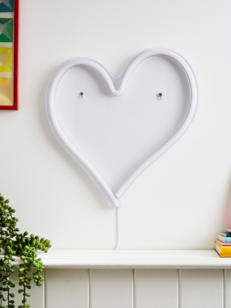 glow Pink Neon Heart Wall Light - Image 2 of 5 glow Pink Neon Heart Wall Light - Image 2 of 5