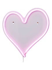 glow Pink Neon Heart Wall Light - Image 3 of 5