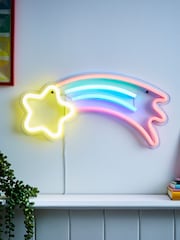 glow Yellow Neon Comet Wall Light - Image 1 of 5