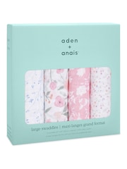 Pack de 4 muselinas grandes de algodón 100% de aden + anais - Imagen 2 de 6