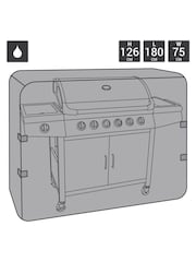 Charles Bentley Black Garden Premium Waterproof Burner BBQ Cover - Image 3 of 3