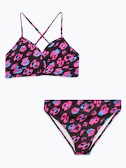Hype. Womens Black Leopard Bikini - Image 6 of 10