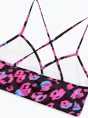Hype. Womens Black Leopard Bikini - Image 8 of 10