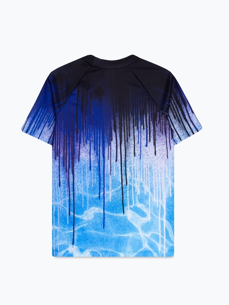 Hype. Boys Pool Drips Sleeved Swim Top - Image 2 of 4
