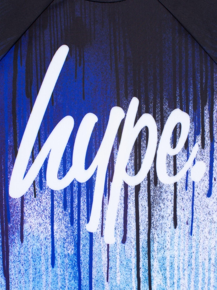 Hype. Boys Pool Drips Sleeved Swim Top - Image 4 of 4