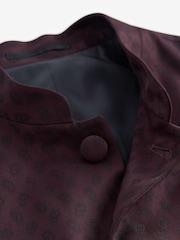 Burgundy Red Nehru Collar Waistcoat - Image 1 of 3