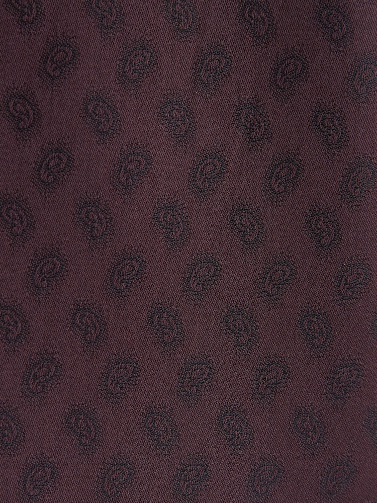 Burgundy Red Nehru Collar Waistcoat - Image 2 of 3
