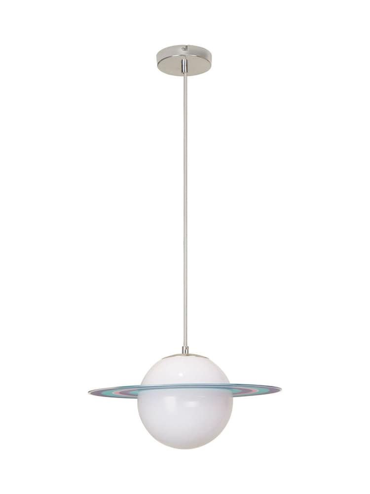 glow Blue Saturn Ceiling Light Pendant Lamp - Image 4 of 4