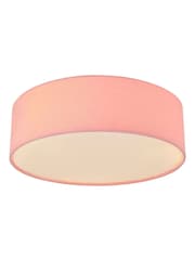 glow Pink Plain Diffused Flush Ceiling Light Pendant - Image 3 of 5