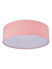 glow Pink Plain Diffused Flush Ceiling Light Pendant - Image 4 of 5