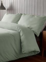 Silentnight Sage Green Sage Green Supersoft Duvet Cover and Pillowcase Set - Image 2 of 5