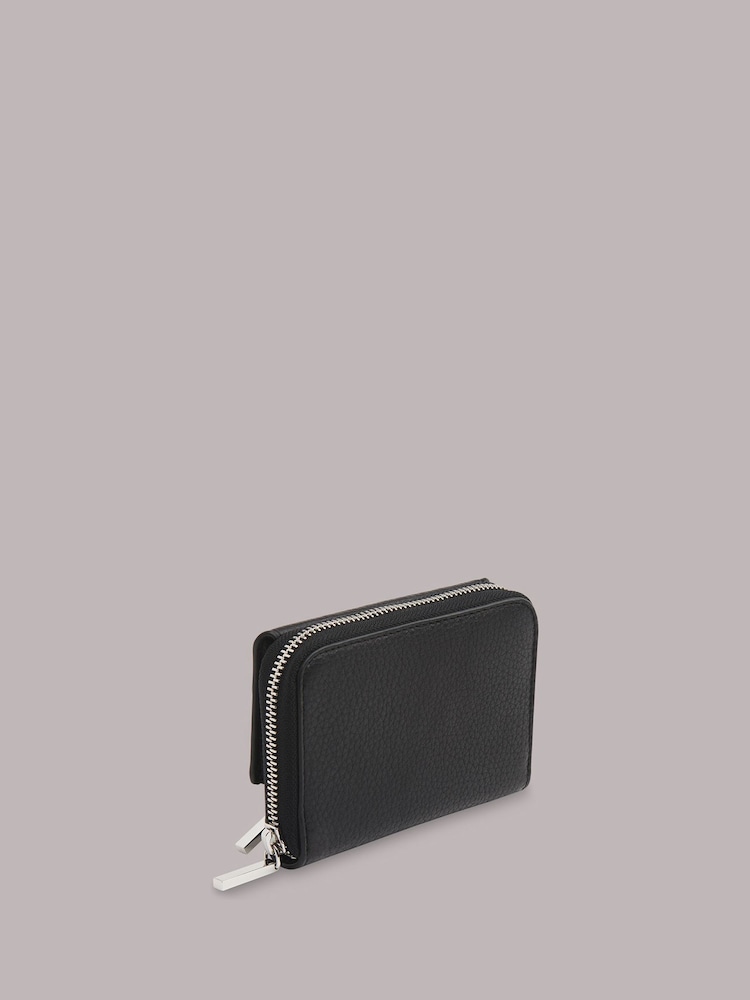 Whistles Black Bibi Zip Purse - Image 2 of 4