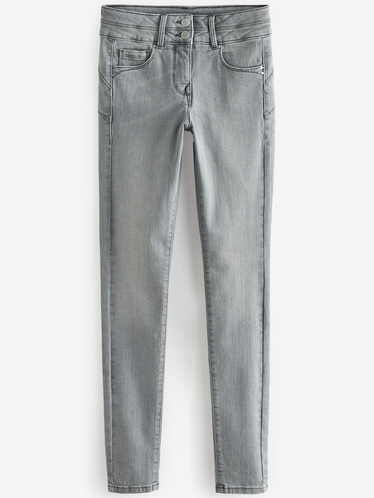 Grey Next Lift, Slim And Shape Skinny Jeans - Image 5 of 5