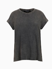 AllSaints Black Crome Anna 100% Cotton T-Shirt - Image 6 of 6