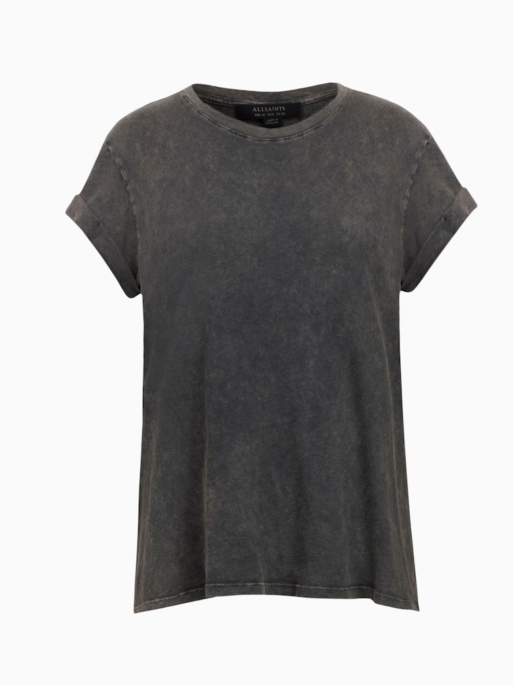 AllSaints Black Crome Anna 100% Cotton T-Shirt - Image 6 of 6