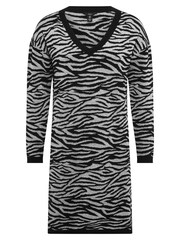 M&co Metallic-Kleid mit Zebraprint Dress, Schwarz - Bild 4 von 4