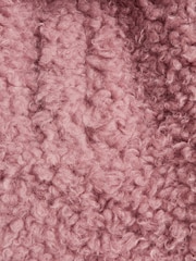 Reiss Pink Theo Senior Teddy Coat - Image 6 of 6