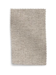 Buttoned Chunky Weave Mid Natural Albury Medium Footstool - Image 9 of 9