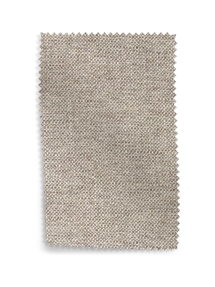 Buttoned Chunky Weave Mid Natural Albury Medium Footstool - Image 9 of 9