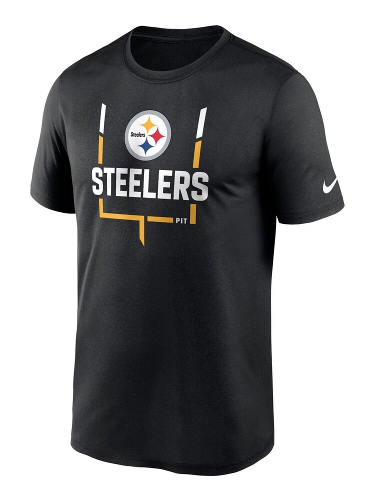 Nike Black Fanatics NFL Pittsburgh Steelers Nike Legend Goal Post T-Shirt - Image 1 of 3
